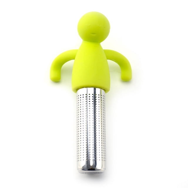 Filtro de té de silicona de acero inoxidable 304 para tetera con fugas de té creativa