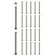 thumbnail image 1 of Uxcell 20 Conjuntos de Remaches Chicago Tornillos M5x100mm Metal Cabeza Phillips Clavo Remache Conectores para DIY Cinturón de Cuero Bolsa Artesanía Encuadernación de Libros, Bronce, 1 of 7