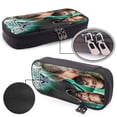 thumbnail image 6 of Wres-Tler W-W,E Black Leather Pencil Case Zipper Stationery Storage Bag,Ideal For Travel Lovely Functional, 6 of 6
