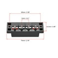 thumbnail image 2 of Uxcell WP4-10 Spring Speaker Terminal Clip Push Release Connector Strip Block Plastic Black 4pcs, 2 of 2