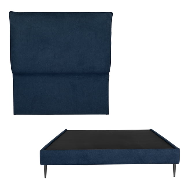Base de cama Slim Individual DICASA con Cabecera Split Azul