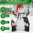 thumbnail image 2 of TeqHome 5.9ft Christmas Inflatables Outdoor Decorations Christmas Snowman Decorations for Garden Yard Lawn Xmas Decor, 2 of 7