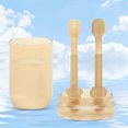 thumbnail image 4 of Trayknick 1 Set Baby Toothbrush Eye-catching Fine Workmanship Brown Compact Anti-slip Newborn Cleaning Toothbrush for Daily, 4 of 13