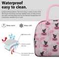 thumbnail image 3 of Womens Pink Halloween Black Cats Ghosts and Pumpkins Lunch Box for Work,Insulated Lunch Bag for Women,Loncheras Para Mujer,Leakproof Adult Lunch Bag for Work,Beach,Travel,Picnic,Camping, 3 of 7