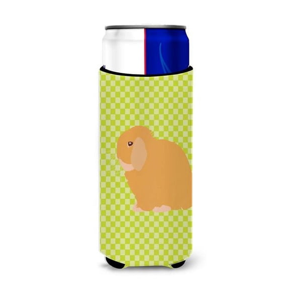 Carolines Treasures BB7794MUK Holland Lop Rabbit Green Michelob Ultra Hugger for Slim Cans