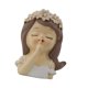 thumbnail image 4 of Bonita maceta de resina para niña, arreglo floral, decoración, maceta decorativa para Estilo E, 4 of 9