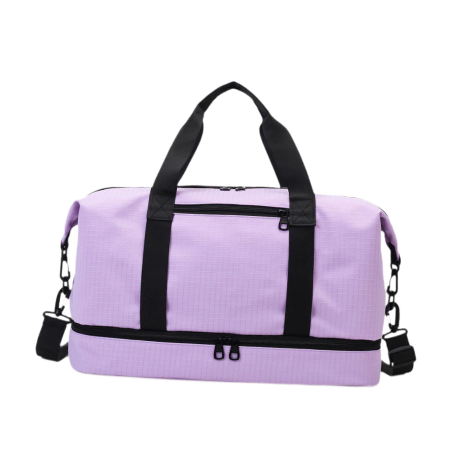 Abbraccia Airlines Gym Bag Mini Duffel Bag Tote Weekend Bag Personal Item Bag Underseat Carry on Bag for Women Men Holiday Trips Hiking Violet