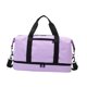 thumbnail image 2 of Mini bolsa de lona para gimnasio, ligera, con correa ajustable para el hombro, para debajo del asiento. Violeta, 2 of 9