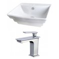 thumbnail image 1 of American Imaginations AI-17800 19.75 in. Above Counter White Vessel Set for 1 Hole Center Faucet, 1 of 1