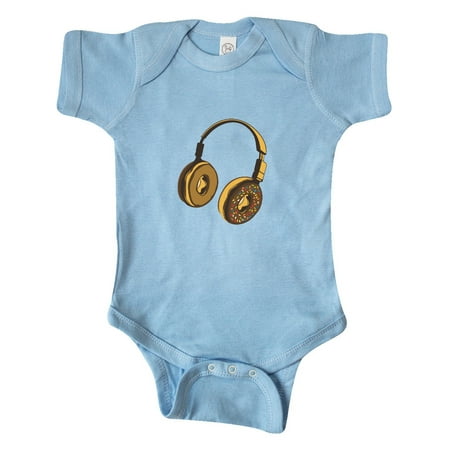 

Inktastic Headphone Donut Gift Baby Girl Bodysuit