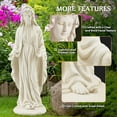 thumbnail image 5 of Erinnyees Blessed Virgin Mary Garden Statue, 29.4" Tall Outdoor Sculpture for Patio and Yard, 5 of 7