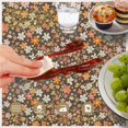 thumbnail image 6 of Pioneer Flower Floral Print Pattern Round Tablecloth 60 X 60 Inch, Wrinkle Resistant Wipeable Table Cloth for Kitchen Dining Picnic Patio Party, 6 of 6