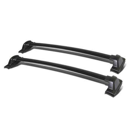 Fox Crossbar Pad - For 07-11 Honda CRV RE Pair of Aluminum OE Style Roof Rack Top Crossbars (Black Coated) 08 09 10