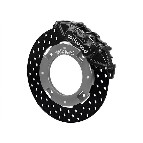 Wilwood 140-16628-D Front UTV6 Big Brake Kit With Black Calipers and Drilled Rotors for 2017-2023 Can-Am Maverick X3