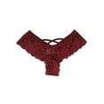 thumbnail image 3 of ORQ Women 4 Pairs Of Sexy Elastic Waist Solid Color Lace Underwear, 3 of 3