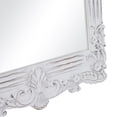 thumbnail image 4 of DecMode 36" x 77" White Intricately Carved Acanthus Floral Wall Mirror, 4 of 12