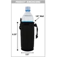 thumbnail image 2 of Beach Please Neoprene Water Bottle Coolie (Black), 2 of 4