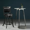 thumbnail image 5 of Gymax Bar Stool with Swivel 360-Degree, Black, Set of 2, 5 of 10