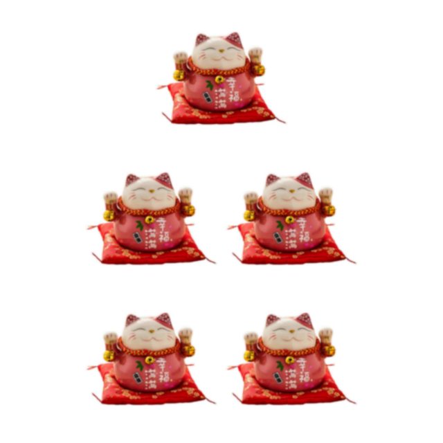 Ounissouiy Maneki Neko Good Luck Cat Piggy Fortune Bank Kawaii Ornament Type2