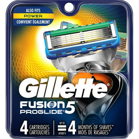 Gillette Fusion ProGlide Power Cartridges 4 ea (Pack of 3)