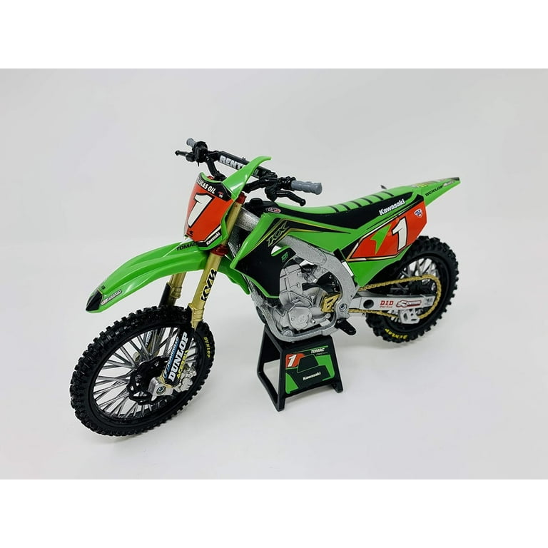 レッドブル New Ray Kawasaki KX 450 #3 Eli Tomac Green Diecast Dirt Bike Toy