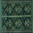 thumbnail image 1 of Ahgly Company Indoor Square Persian Turquoise Blue Traditional Area Rugs, 5' Square, 1 of 4