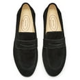 thumbnail image 5 of Journey West Men's Vintage Loafers For Men Belgian Loafers Slip-on Loafer Penny Loafer Casual Loafers Black US 8.5, 5 of 6