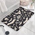 thumbnail image 3 of Spooky Halloween Icons Pattern Flannel Non Slip Door Rugs,Washable Door Mats Indoor,Decorative Door Mats,Dirt-Resistant and Absorbent Doormat for Entrance,Bedroom,Kitchen,Bathroom,23.5x16in(60x40cm), 3 of 5