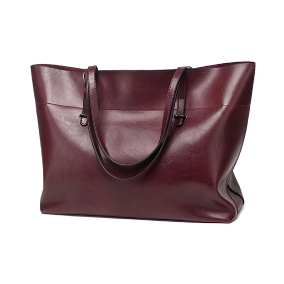 GASTROPOD Classic Fashion Leather Tote Bag for Women Casual Big Capacity Shoulder Bag Handbag Purses with Zipper