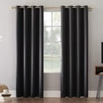 thumbnail image 2 of Sun Zero Oslo Theater Grade Window Single Curtain Panel, 52 Inches x 84 Inches, Black, 2 of 6