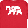thumbnail image 4 of Inktastic West Virginia White Bear Silhouette Boys or Girls Long Sleeve Toddler T-Shirt, 4 of 5