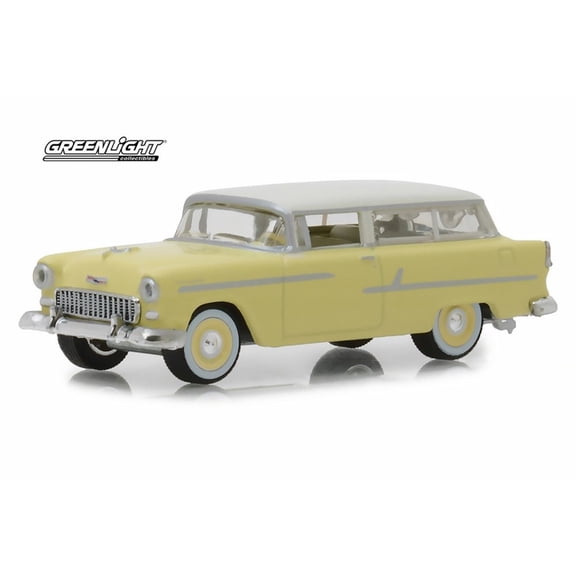 1955 Chevy Two-Ten Handyman, Yellow - Greenlight 29930A/48 - 1/64 scale Diecast Model Toy Car
