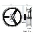 thumbnail image 1 of Mosiee Brand New Wheel Hub Wheel Rim Front Hub 10 Inch 10X2 10X2.125 10X2.25 10X2.5/New, 1 of 9