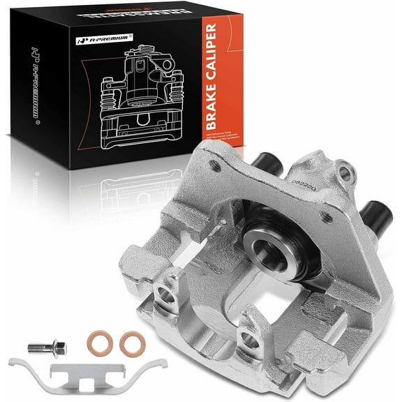 A-Premium Disc Brake Caliper Assembly with Bracket Compatible with Select BMW Models - 330Ci 2001-2006, 330i 2001-2005, X3 2004-2010, E46 E83 Series - Rear Right Passenger Side