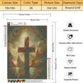thumbnail image 3 of TISHIRON Diamond Art Painting Kits,12x16 inch 5D DIY Christian Cross Diamond Art Crafts Kit for Adults and Kids Beginners, 3 of 6