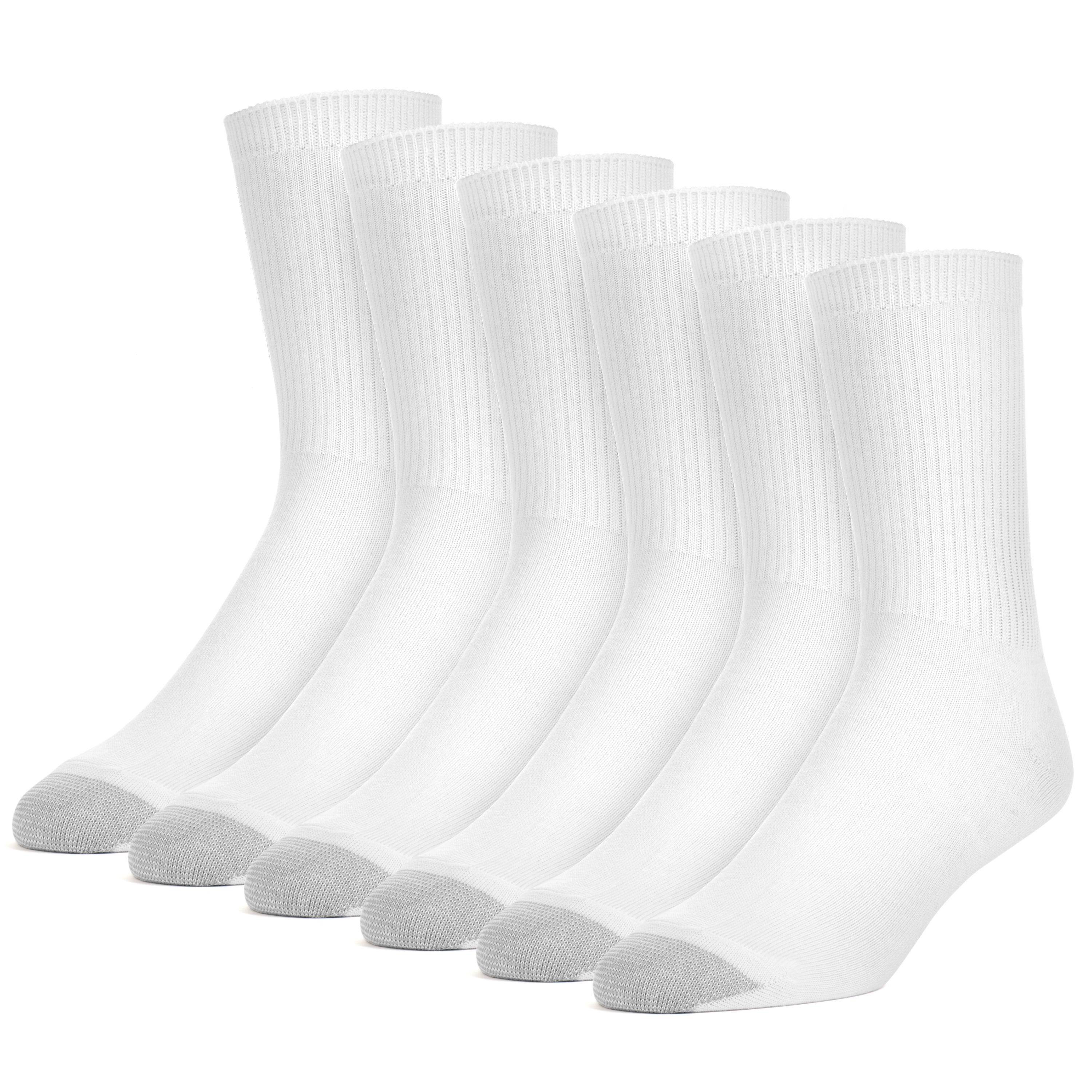 Men's Cotton Lightweight Crew Dress Socks 6 Pairs