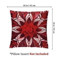 thumbnail image 4 of BANET  Decorative Couch Throw Pillow Cover Embroidered  Farmhouse Accent Little Sunflower Throw Pillows Case Set Cushion Cover for Living Room Bed Pack of 2 Red 22x22in, 4 of 7