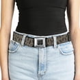 thumbnail image 5 of Buckle-Down Belt, Seatbelt Buckle Belt, Peace Brown Olive, 30 to 44 Inches, 5 of 9