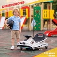 thumbnail image 4 of Drift Go Kart for Kids, 24V Electric Drift Car Kids Ride on Toys, Ages 6-12, 360 Drifting, 300W Brushless Motor - White, 4 of 6