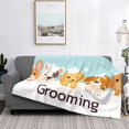 thumbnail image 2 of Fuzoiu Cute Dog In Bathtub1 Print Flannel Blanket,Throw Blanket,Flannel Home Decor,Fleece Bed Blankets,Cozy Soft Blanket for Bed, Sofa, Camping, and Travel-40"x30", 2 of 6