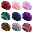 thumbnail image 3 of Yoyauz Satin Hat Sleep Hair Cap - Silk Hat, Suitable For Various Hairstyles, Equipped With Elastic Soft Band For Hair Care, 3 of 5