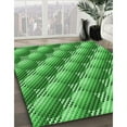 thumbnail image 3 of Ahgly Company Machine Washable Indoor Round Transitional Green Area Rugs, 6' Round, 3 of 7