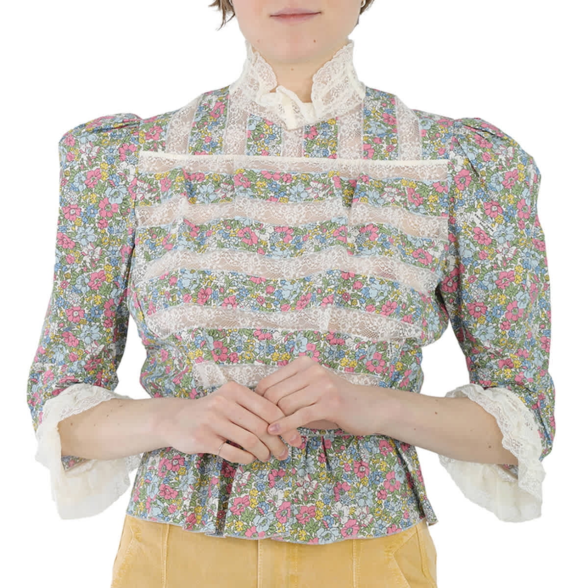 Marc Jacobs Multicolor Victorian Blouse, Brand Size 4