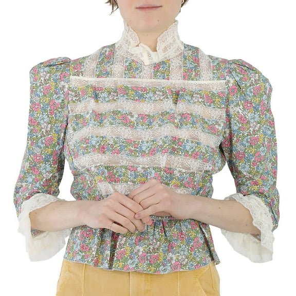 Marc Jacobs Multicolor Victorian Blouse, Brand Size 2