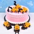 WEUVEB Construction Car Cake Toppers, Multi Color, Birthday Decor ...