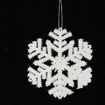 CuiLiyq Plastic Glitter Snowflake Ornaments, for Christmas Tree and Winter Party Decorations