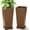 Brown, variant on Set of 2 Tall Planters for Outdoor Plants, 24 Inch Large Tapered Pots with Drainage Trays, Weather-Resistant Plastic Plant Containers for Patio, Porch, Garden, Front Door Decor,Gray
