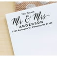thumbnail image 3 of Printtoo Personalized Blue Self Inking Address Custom Future Mr Mrs Rubber Stamper-68 x 30 mm, 3 of 6