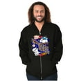 thumbnail image 5 of Airbrushed Tootsie Roll Pop Crunch Zip Up Hoodie Men's Women's Brisco Brands X, 5 of 6