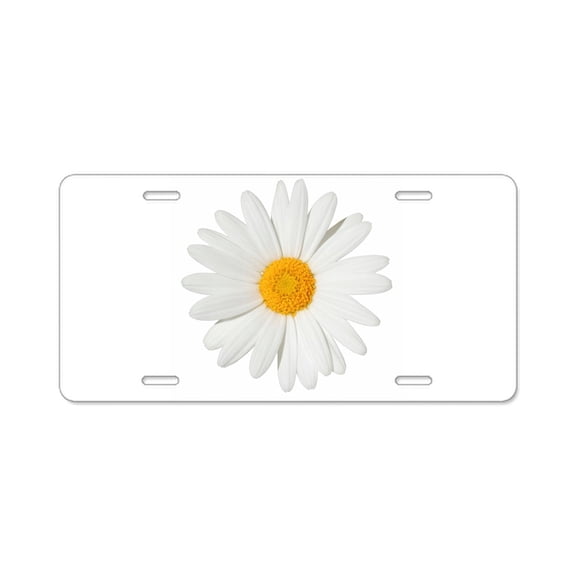 CafePress - Daisy - Aluminum License Plate, Front License Plate, Vanity Tag